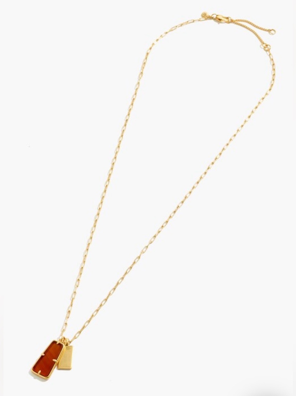 Madewell Stone Collection Carnelian Pendant Necklace - Picture 6 of 9
